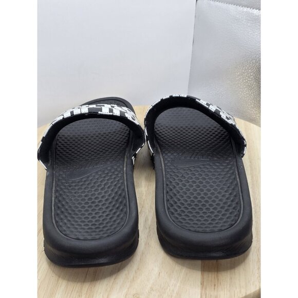 Mens Size 10US Nike Black Slide Benassi JDI Just Do It Logo Slippers Flip Flops - Picture 5 of 8